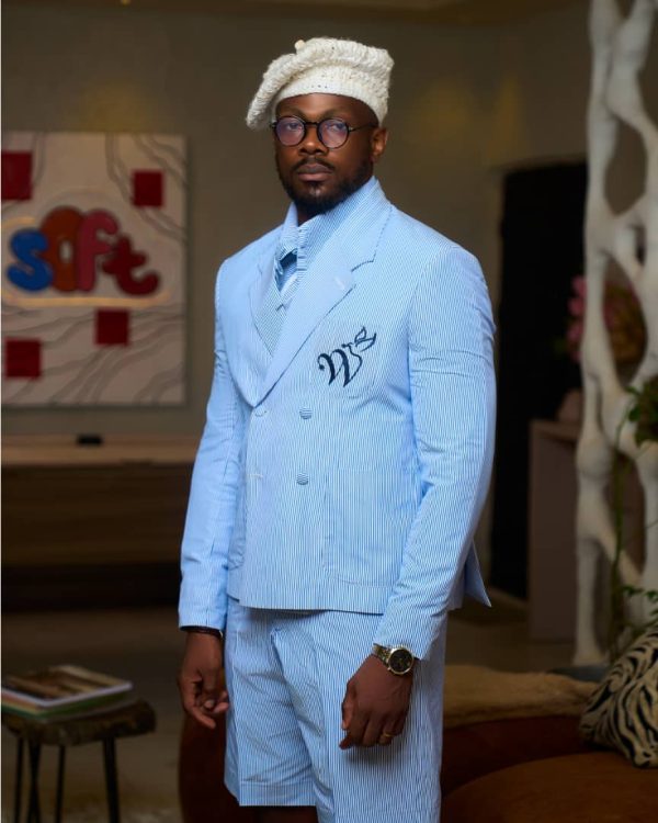 Wilo Blue Pin Stripped Polo Set